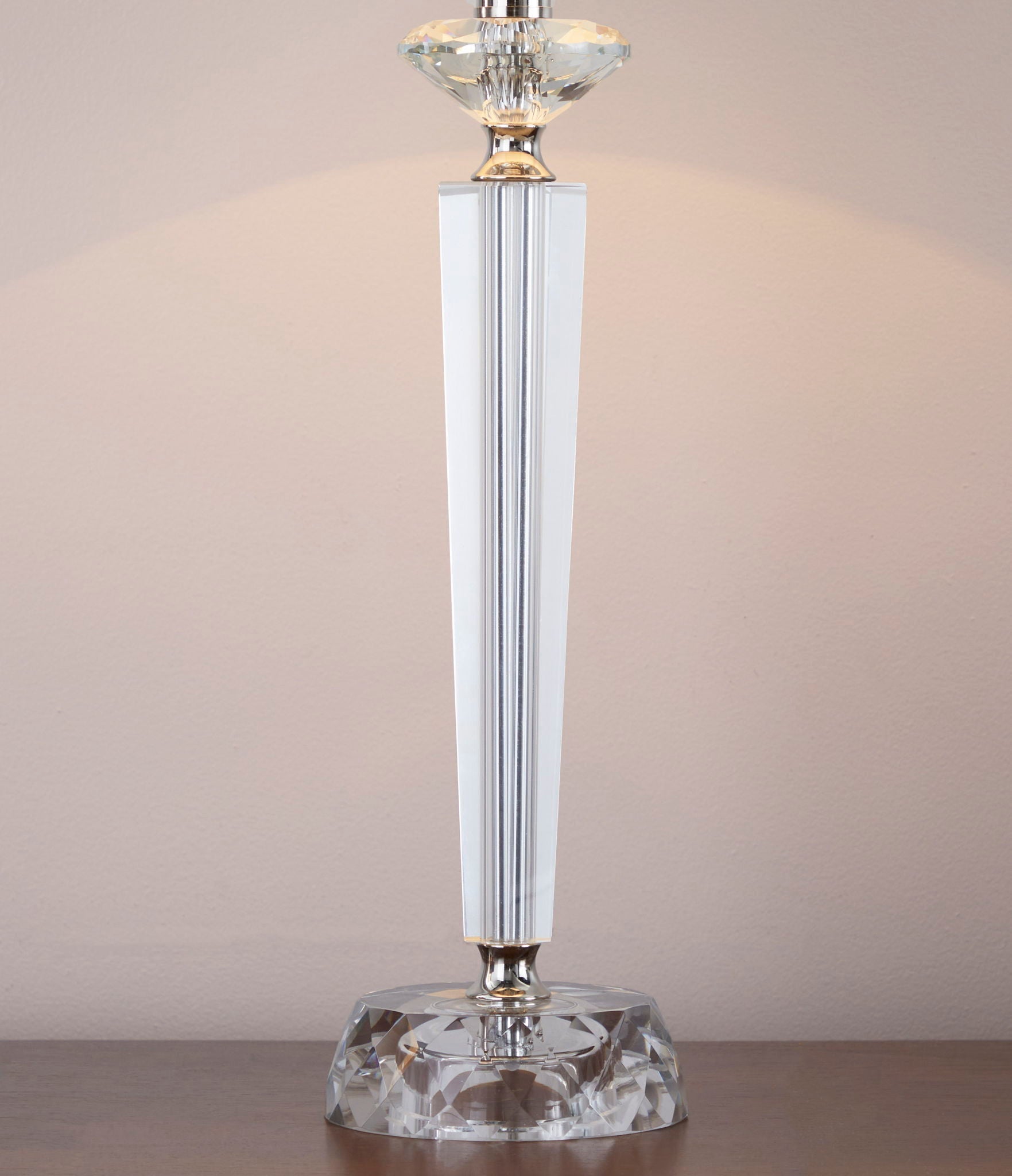 Diamond Torch crystal table lamp set of 2, polished nickel HouseOfZazla on Tampa Home & Garden Store