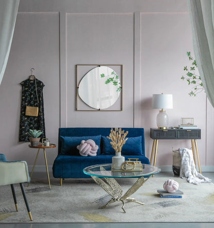 Poppy Mirror With Metal Frame Design Bathroom