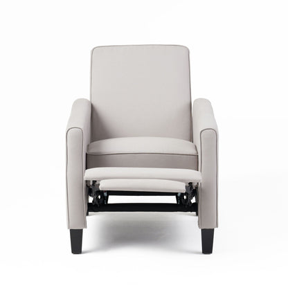 Upholstered Push Back Recliner Chair and Lounge