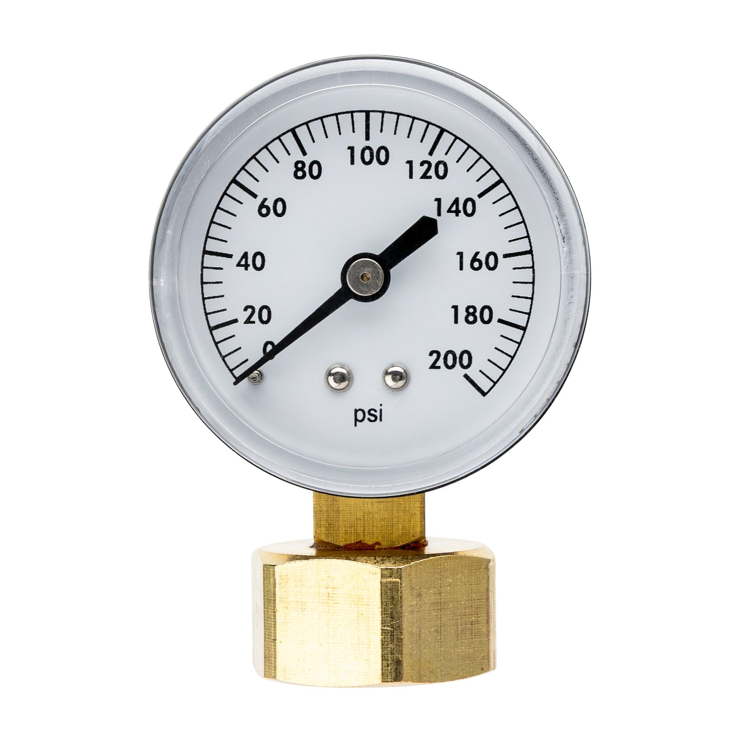 Orbit Irrigation pressure gauge 3/4-in FHT, 200 PSI for irrigation with brass mount on Tampa Home & Garden Store