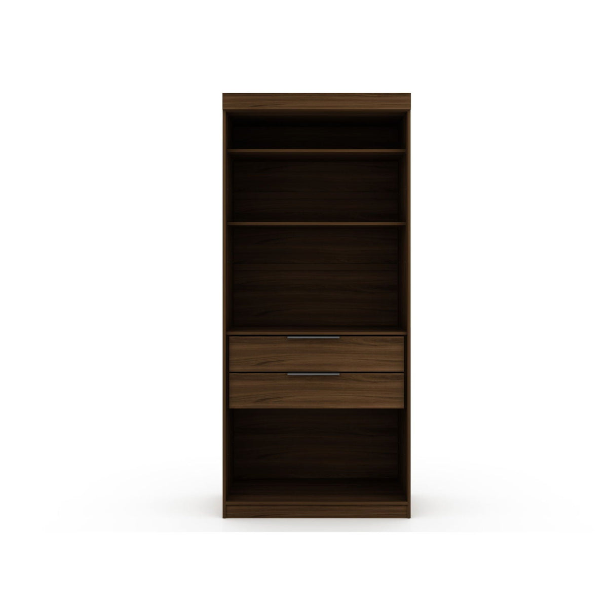 Mulberry Wardrobe Closet with Adjustable Shelving, dark brown wood HouseOfZazla on Tampa Home & Garden Store