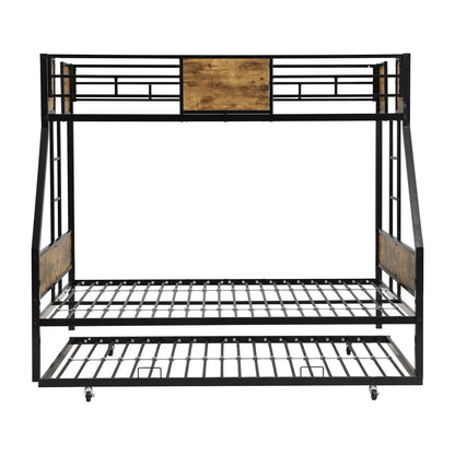 Modern Metal Bunk Bed with Dual Side Ladder