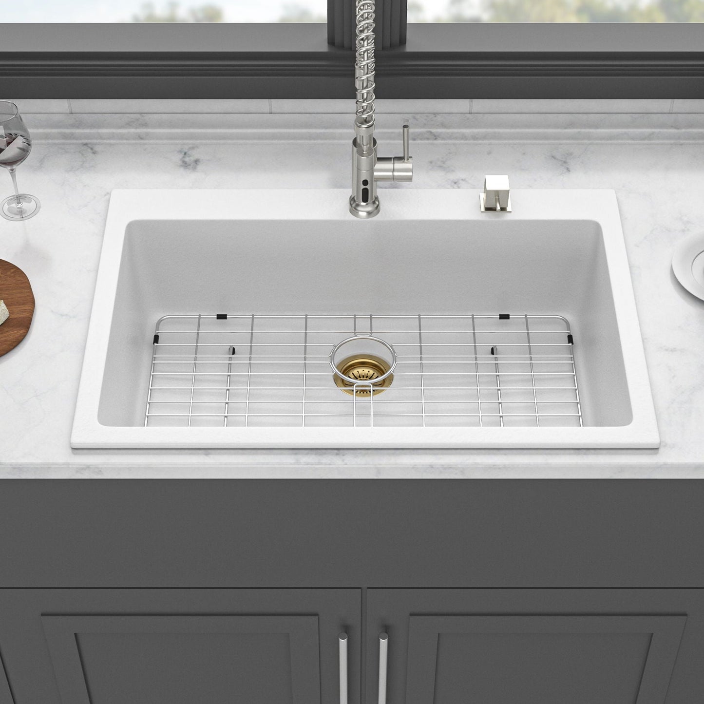 Quartz and Granite Composite Kitchen Sink
