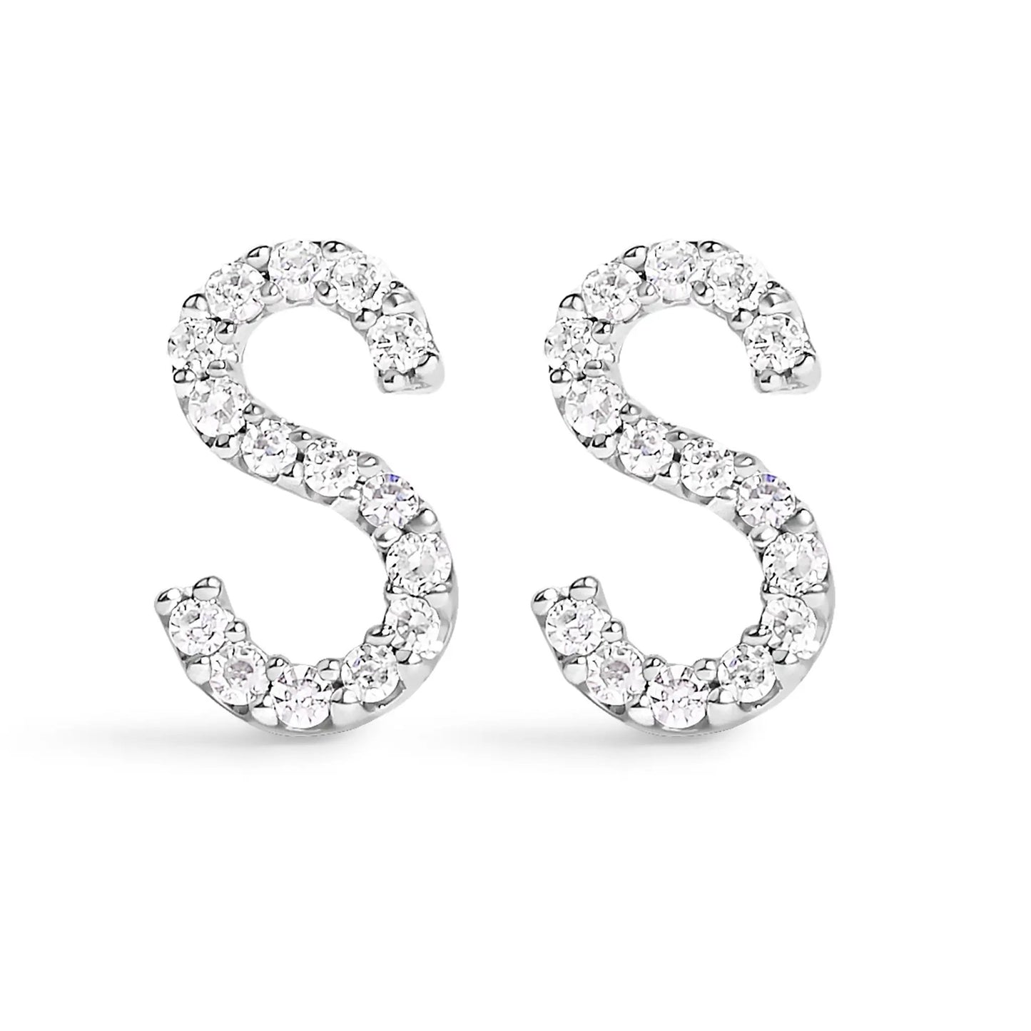 Diamond hoop earrings in 10K white gold with pavé diamonds, by Bids.com on Tampa Home & Garden Store