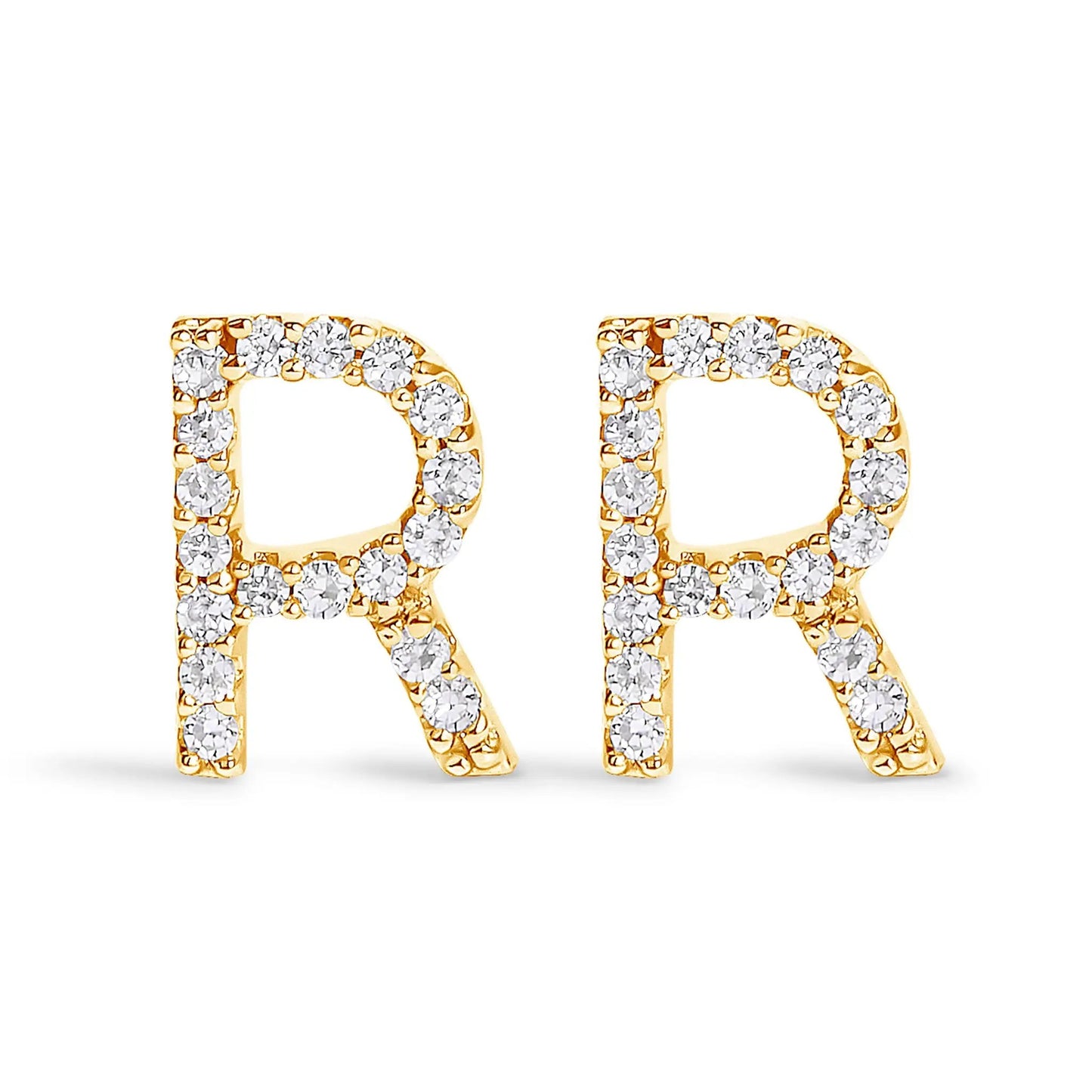 Earrings yellow gold pave diamond square hoop design pair by Bids.com on Tampa Home & Garden Store