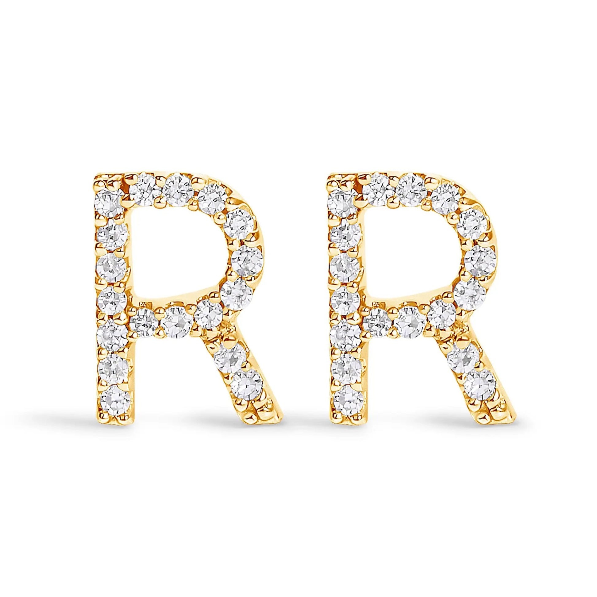 Earrings yellow gold pave diamond square hoop design pair by Bids.com on Tampa Home & Garden Store