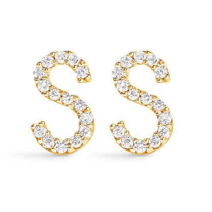 Pair of diamond-studded gold hoop earrings with pavé-set stones on Tampa Home & Garden Store