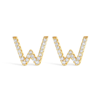 Earrings: curved 10K white gold diamond pavé bar with multiple diamonds along a band by Bids.com on Tampa Home & Garden Store