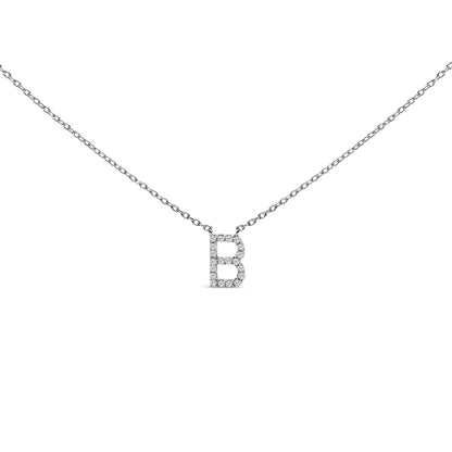 10K white gold diamond-accent A block initial pendant necklace by Bids.com on Tampa Home & Garden Store