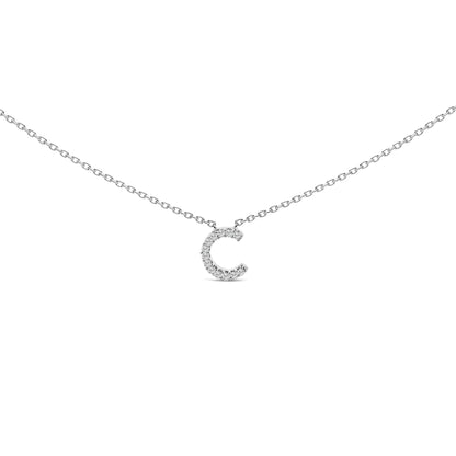 10K white gold diamond-accent A initial pendant necklace on Tampa Home & Garden Store