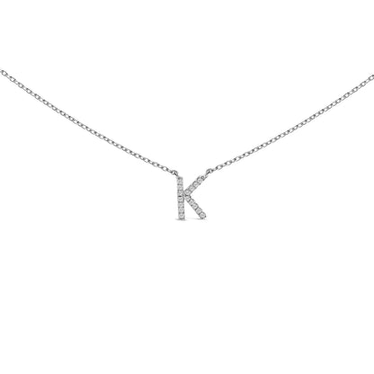 10K white gold diamond-accent A initial pendant necklace on Tampa Home & Garden Store