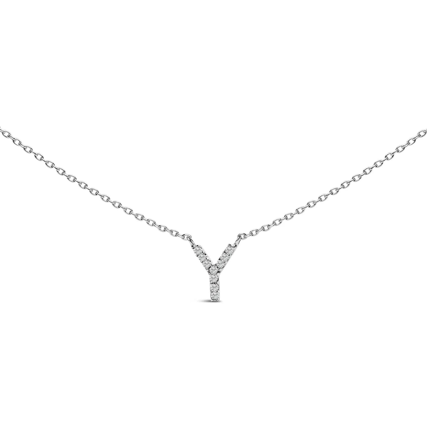 10K white gold diamond-accent A initial pendant necklace with chain by Bids.com on Tampa Home & Garden Store