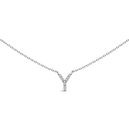 10K white gold diamond-accent A initial pendant necklace with chain by Bids.com on Tampa Home & Garden Store