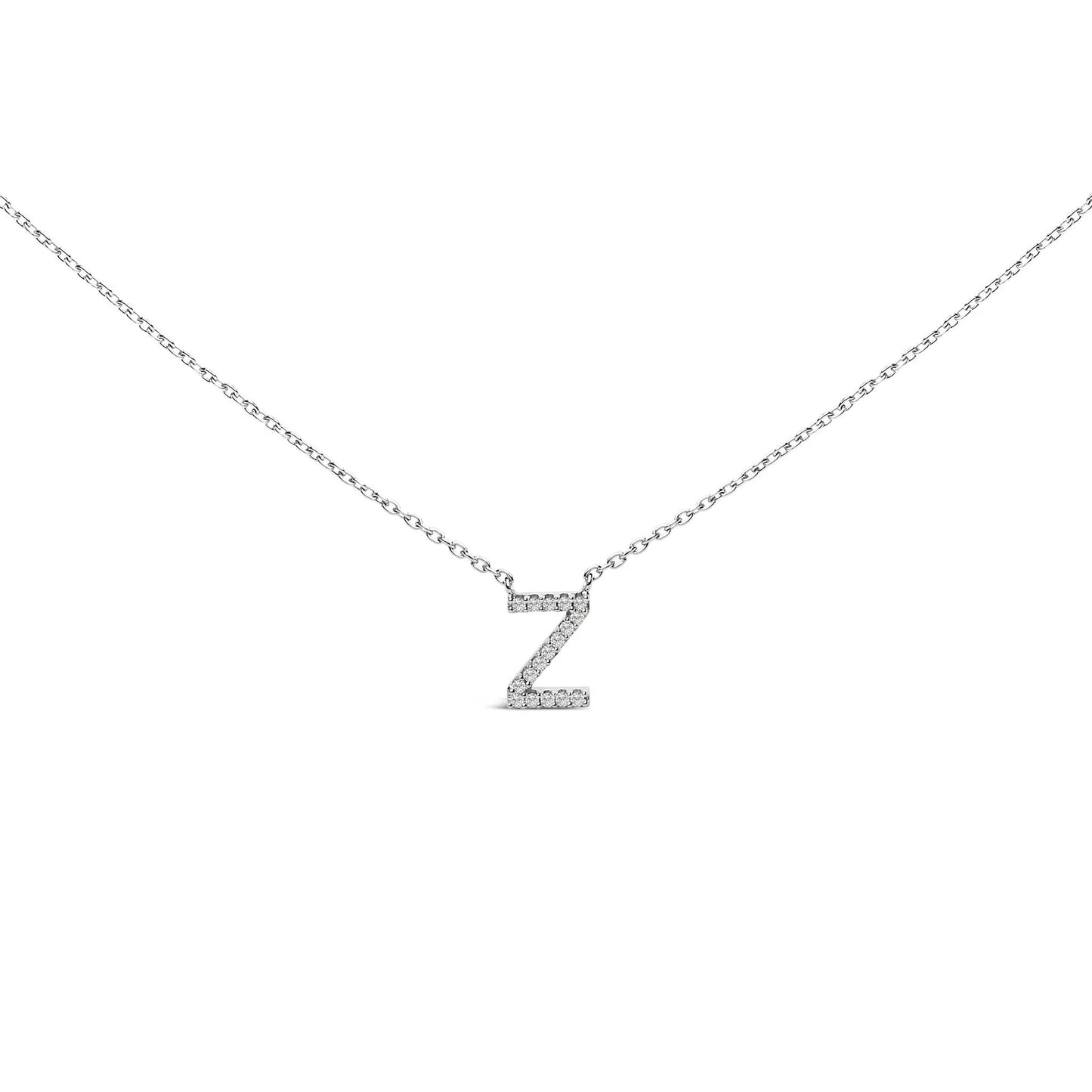 10K white gold diamond-accent A-block initial pendant necklace Bids.com on Tampa Home & Garden Store