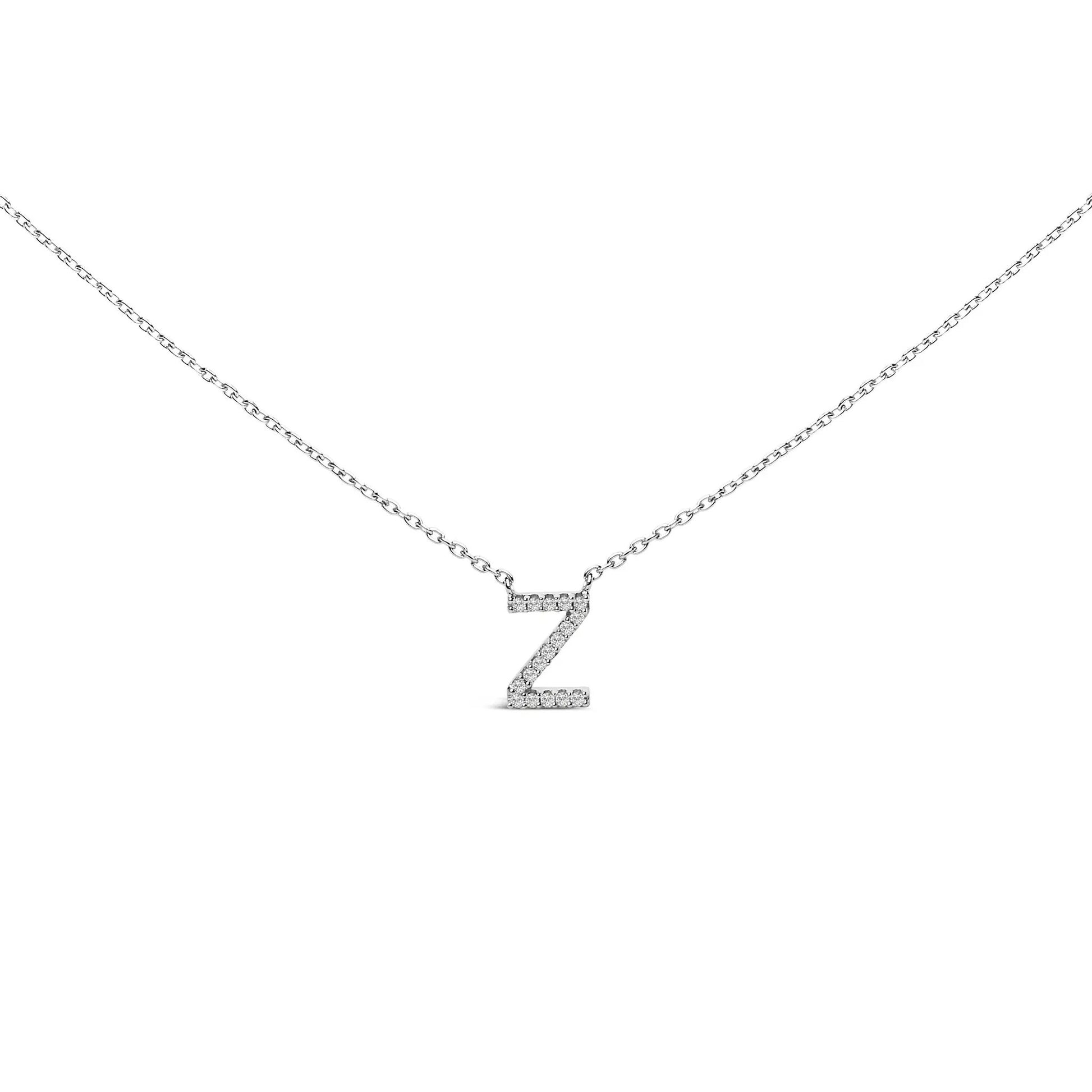 10K white gold diamond-accent A-block initial pendant necklace Bids.com on Tampa Home & Garden Store