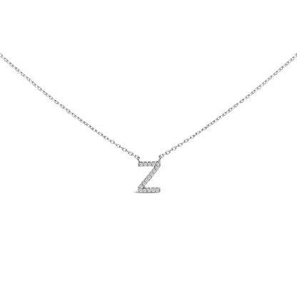10K white gold diamond-accent A-block initial pendant necklace Bids.com on Tampa Home & Garden Store