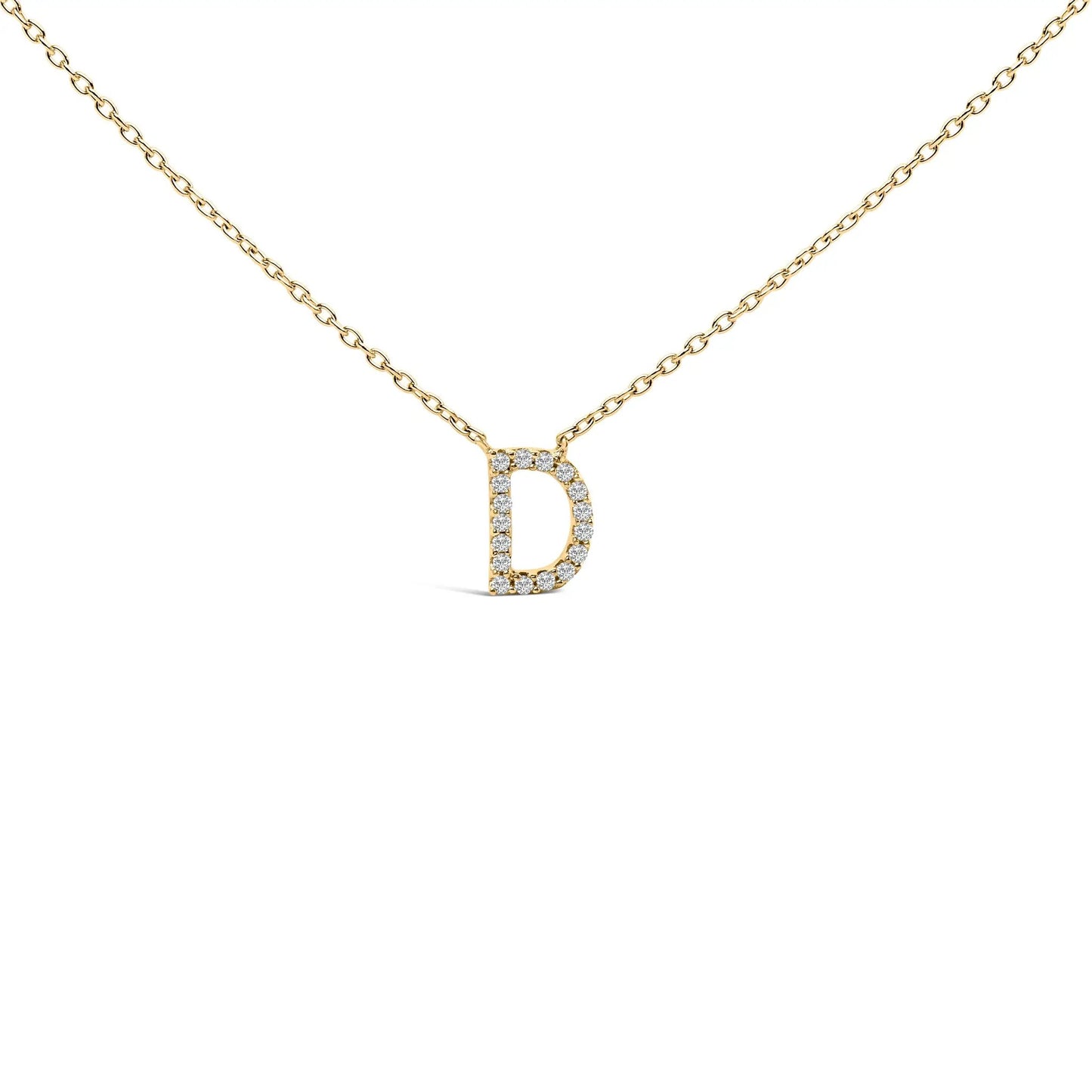 10K white gold diamond-accent A initial pendant necklace on Tampa Home & Garden Store