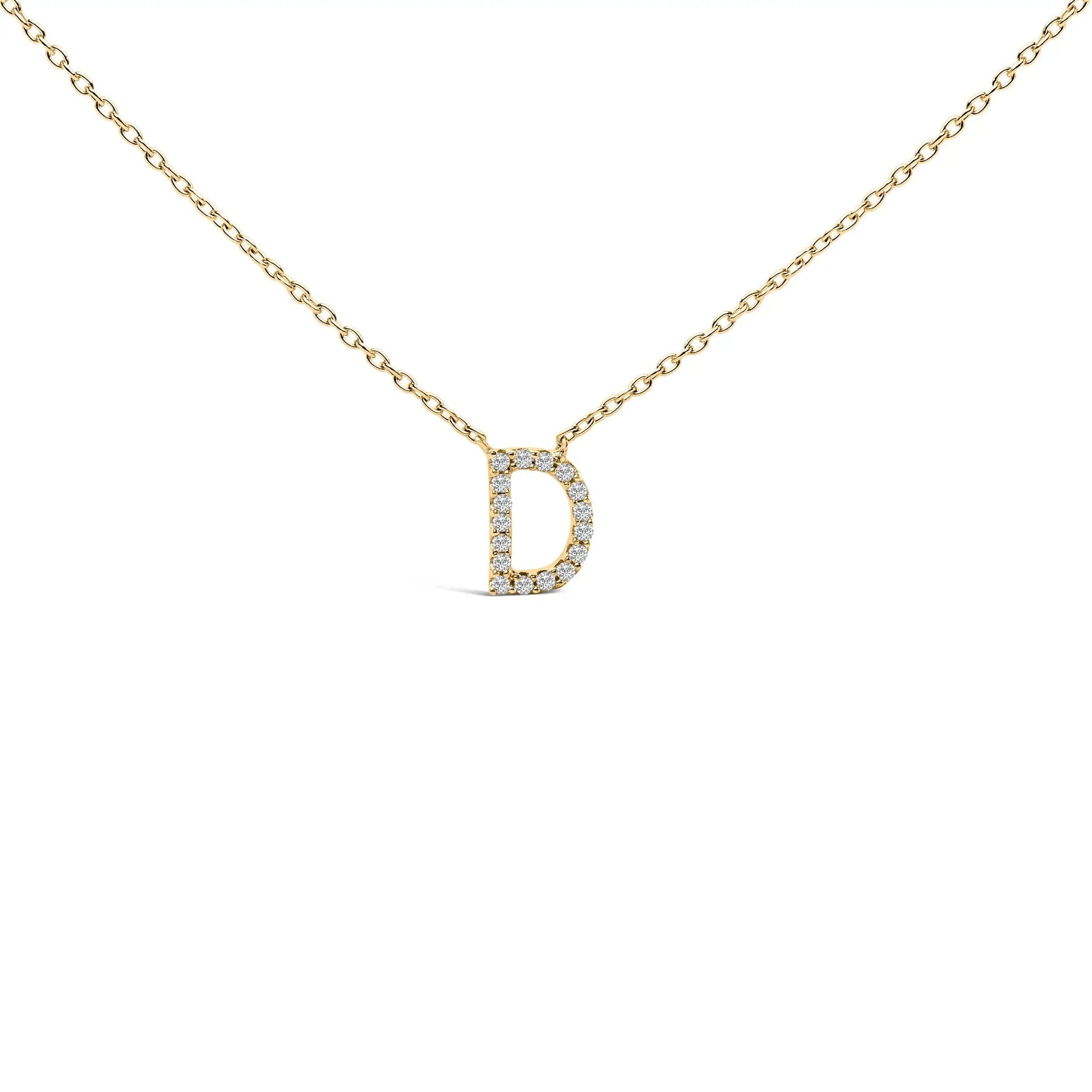 10K white gold diamond-accent A initial pendant necklace on Tampa Home & Garden Store