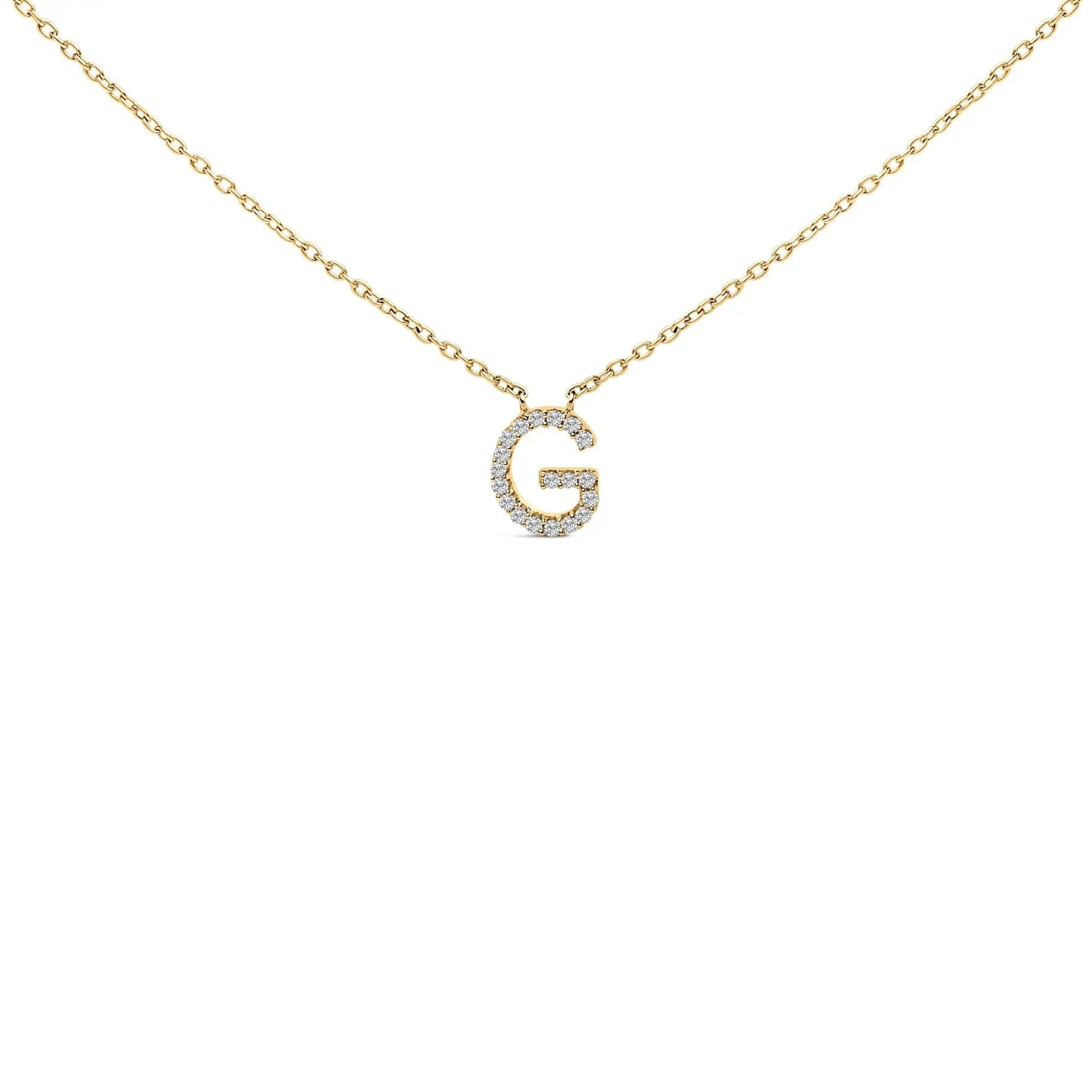 10K white gold diamond-accent A initial pendant necklace by Bids.com on Tampa Home & Garden Store