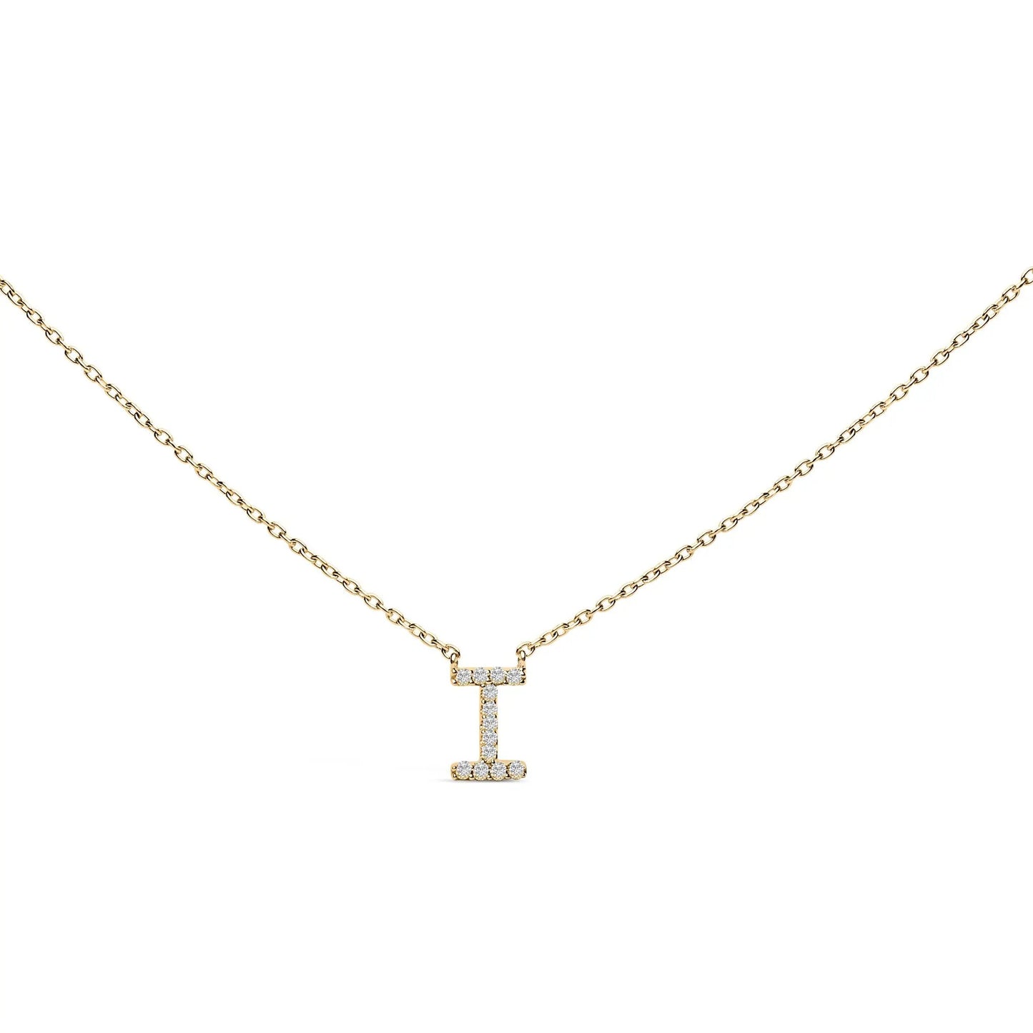 10K white gold diamond-accent A-block initial pendant necklace by Bids.com on Tampa Home & Garden Store