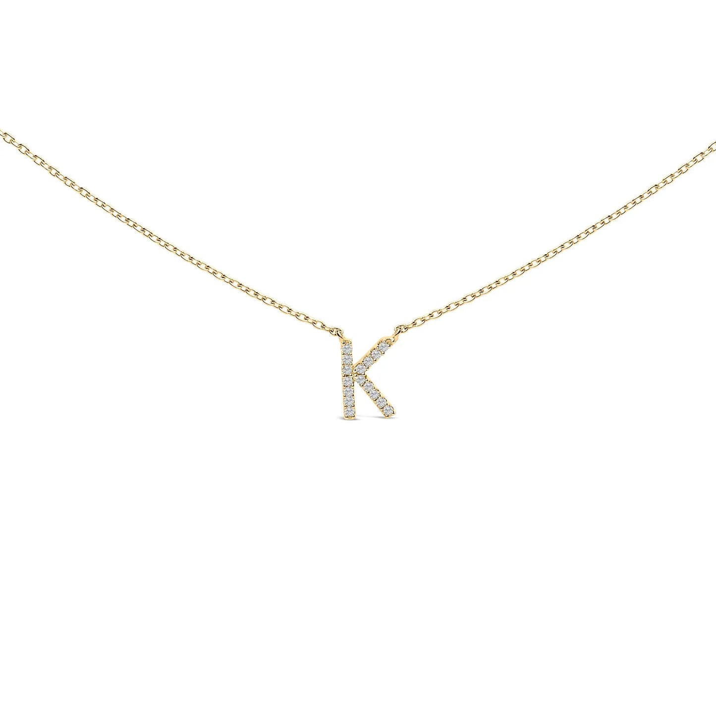 10K white gold diamond-accent A-block initial pendant necklace by Bids.com on Tampa Home & Garden Store