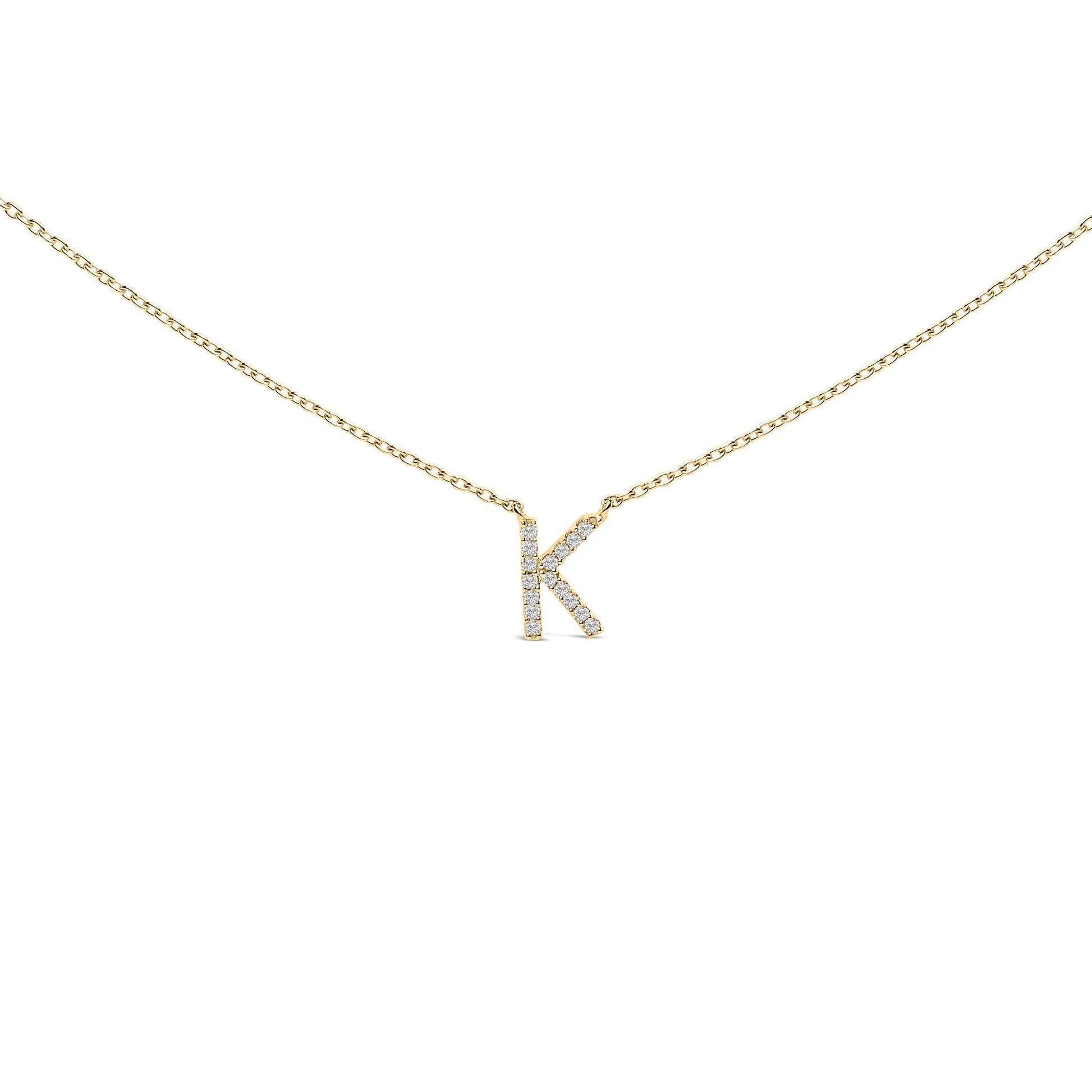 10K white gold diamond-accent A-block initial pendant necklace by Bids.com on Tampa Home & Garden Store