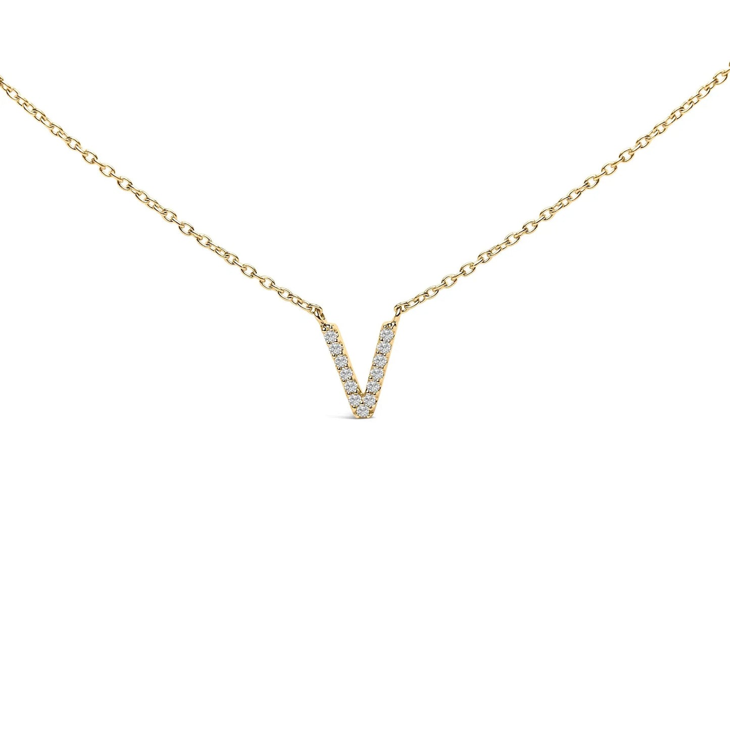 10K white gold diamond-accent A-block initial pendant necklace by Bids.com on Tampa Home & Garden Store