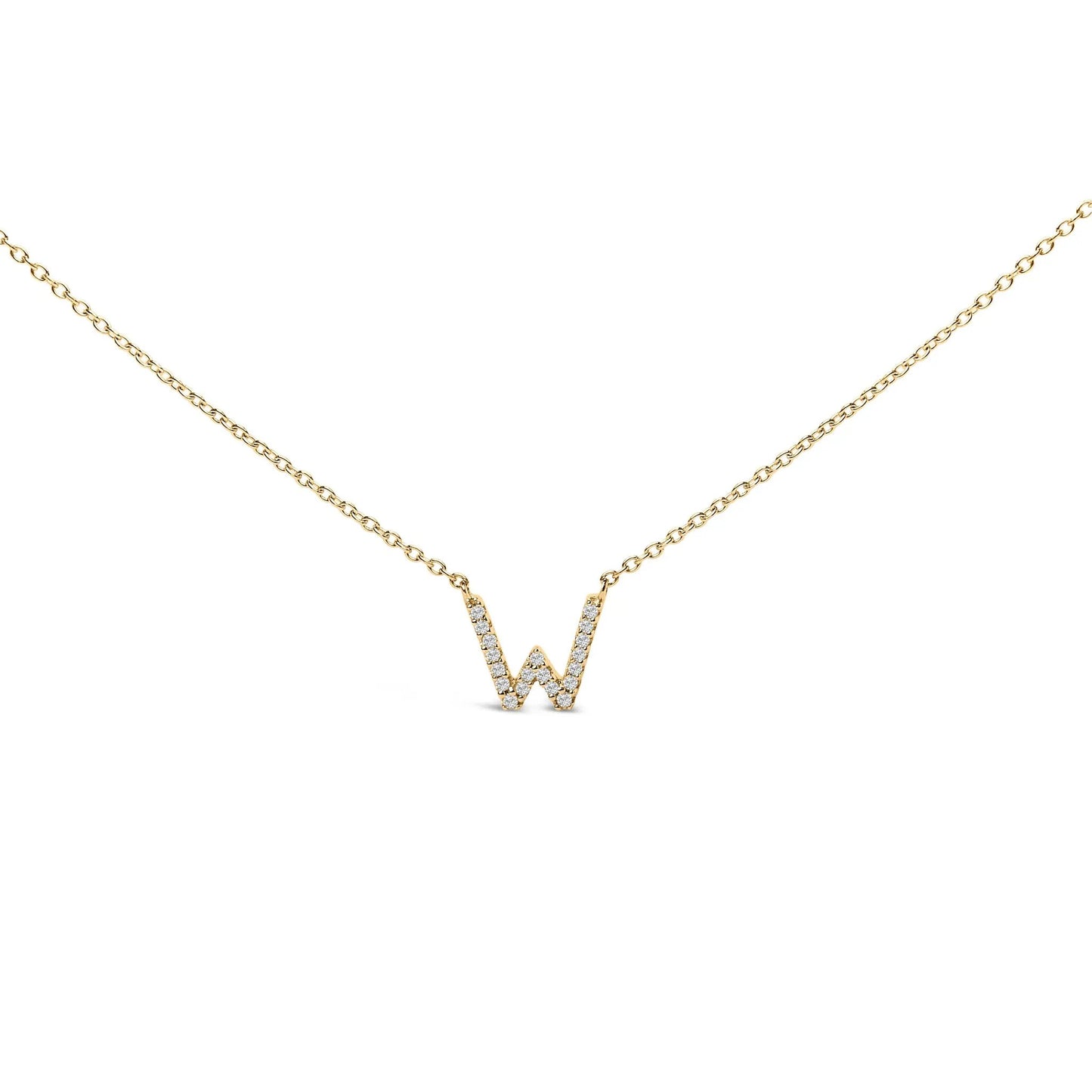 10K white gold diamond-accent A initial pendant necklace by Bids.com on Tampa Home & Garden Store