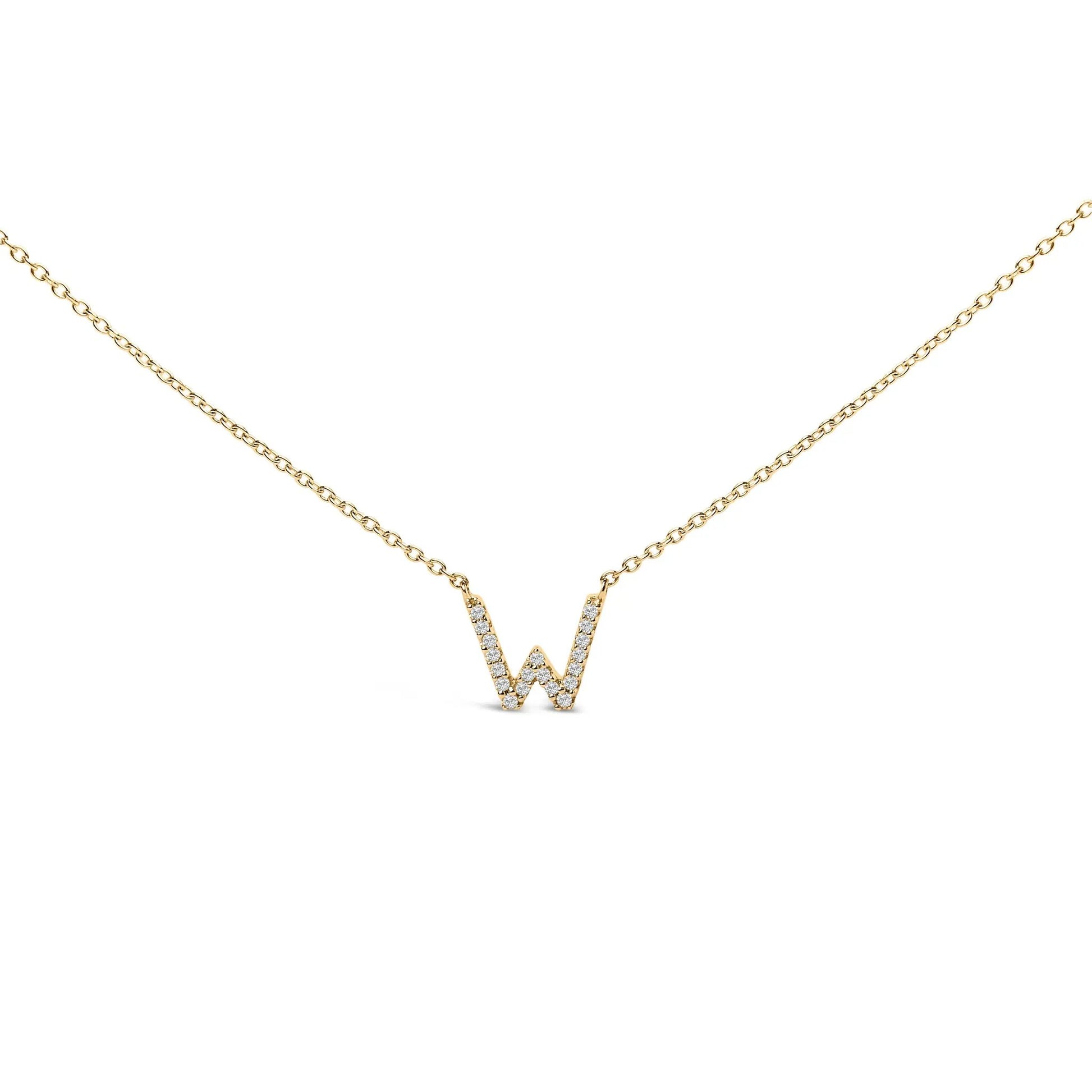 10K white gold diamond-accent A initial pendant necklace by Bids.com on Tampa Home & Garden Store