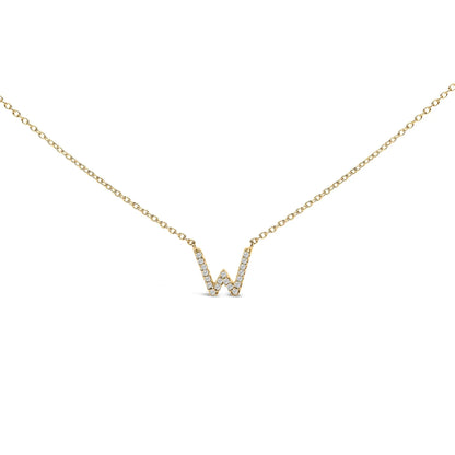 10K white gold diamond-accent A initial pendant necklace by Bids.com on Tampa Home & Garden Store