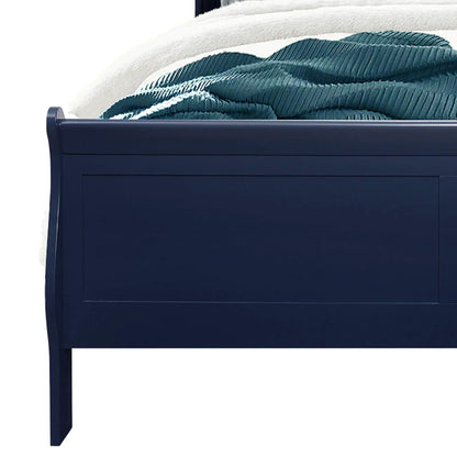 Charlston Bed with LED Lighting, Sleigh Style