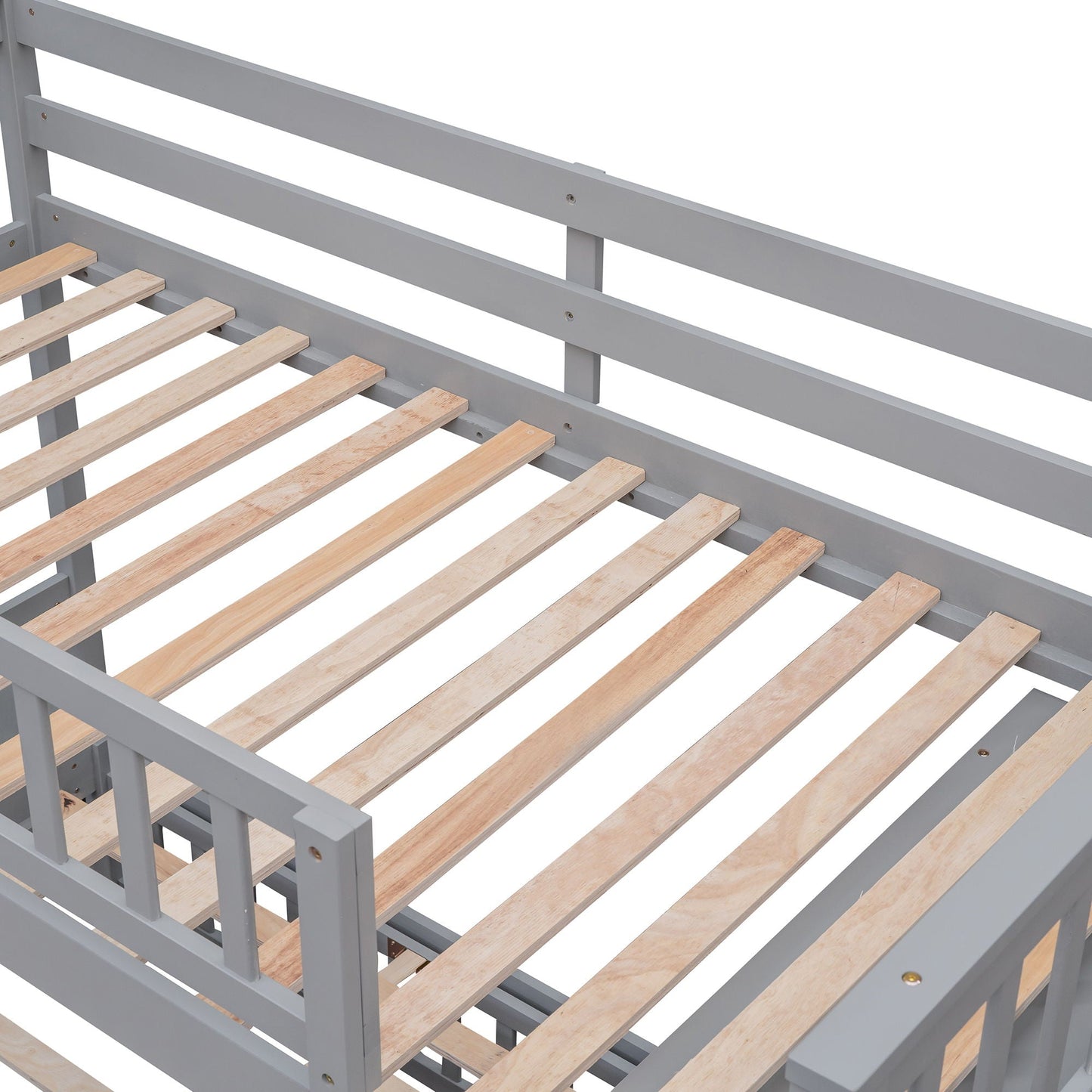 Bunk Bed With Six Drawers And Flexible Shelves