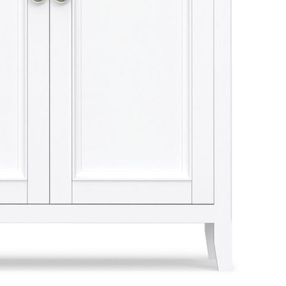 Amherst 4 Door Storage Cabinet white finish with paneled doors by HouseOfZazla accent cabinet on Tampa Home & Garden Store