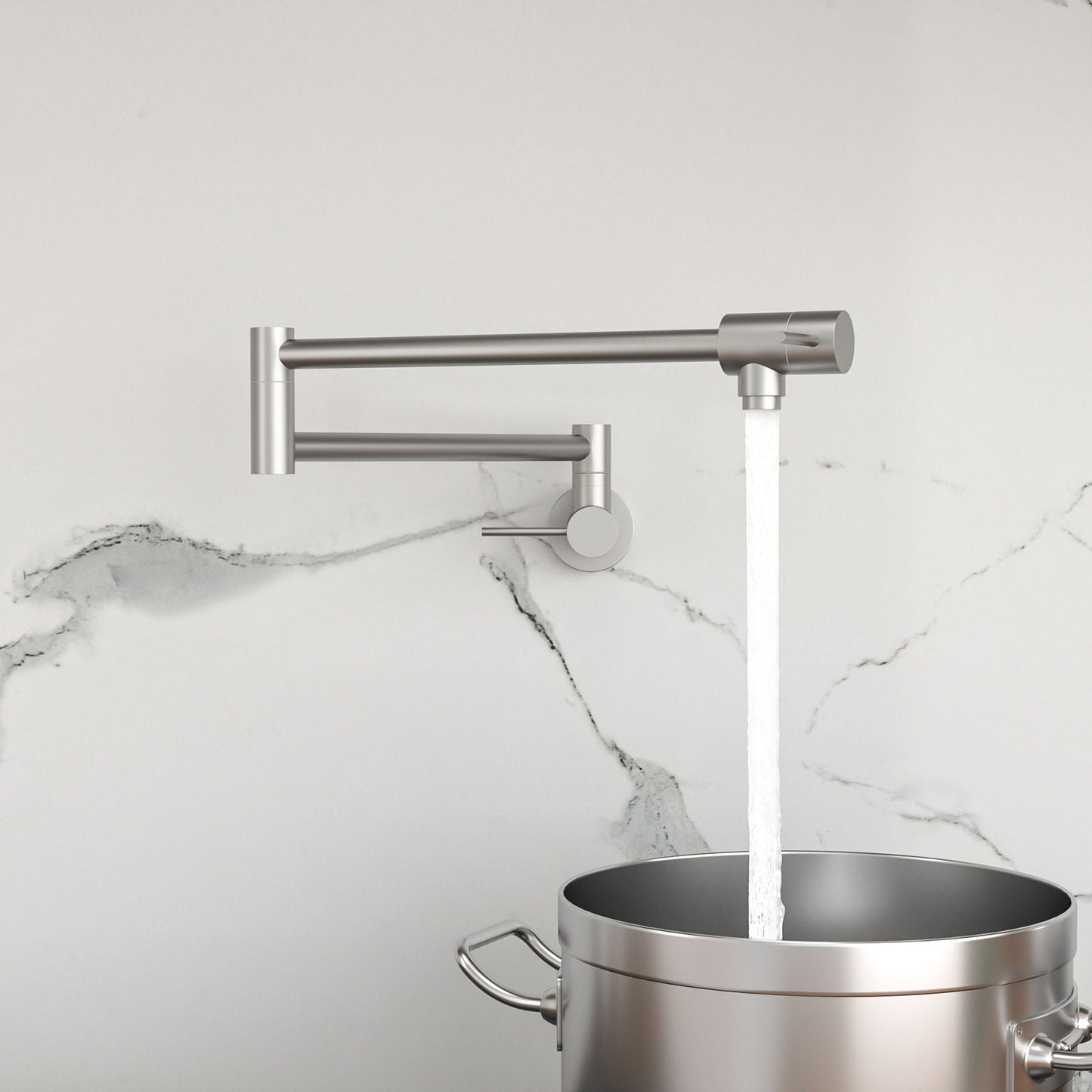 Modern Folding Wall Mount Pot Filler Faucet