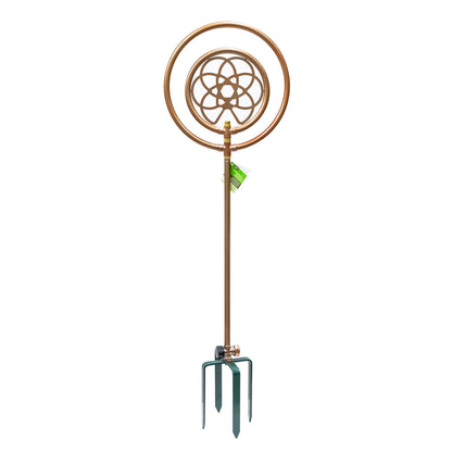 Orbit Irrigation decorative spinning sprinkler on spike copper-tone hose-end sprinkler on Tampa Home & Garden Store