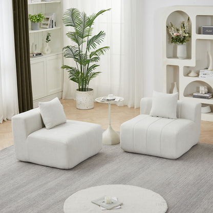 Symmetrical Modular Sofa And Piano Key Design