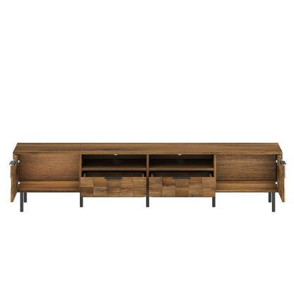 Mid Century Modern TV Stand and Two Drawers