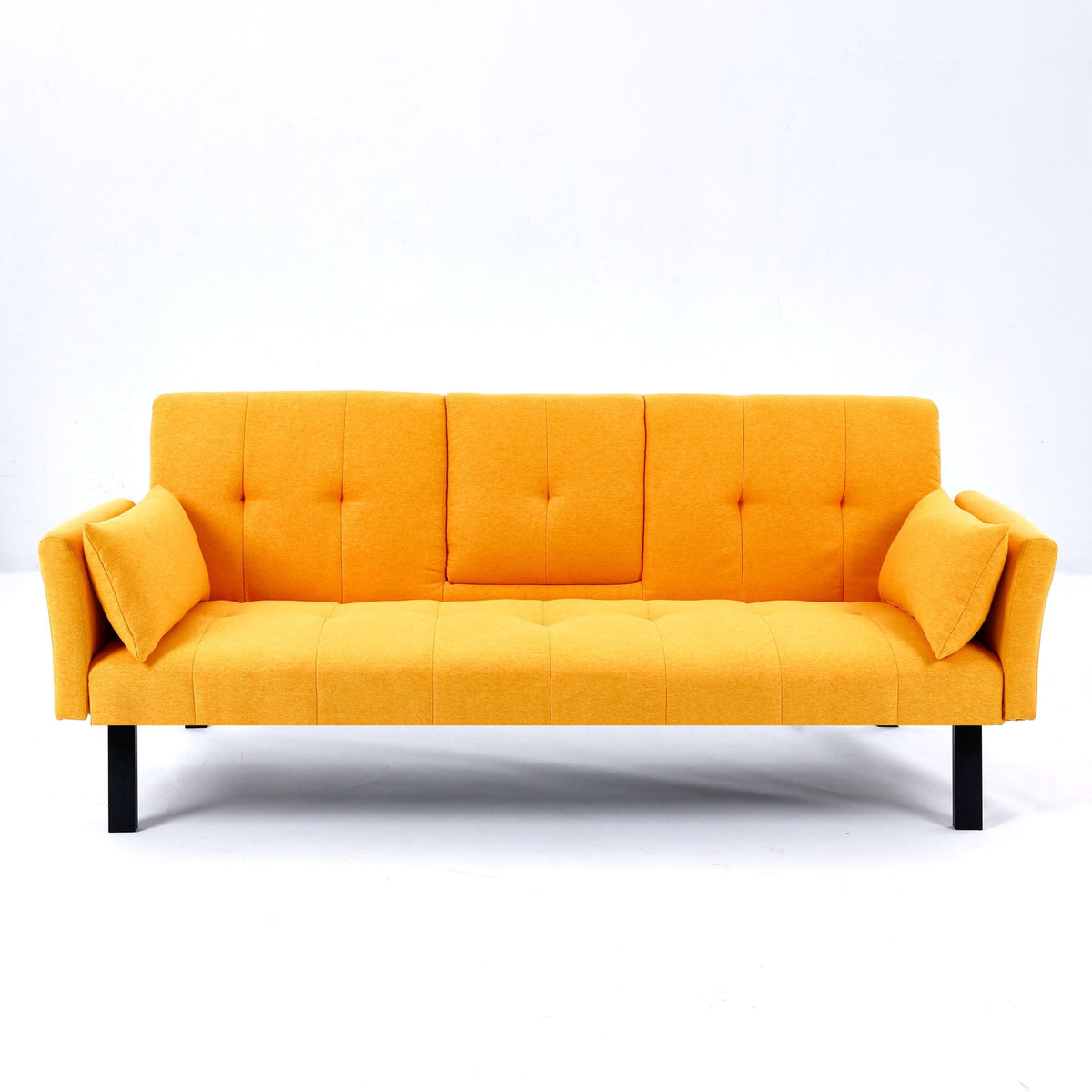 Compact Foldable Sofa Bed and Cup Holder