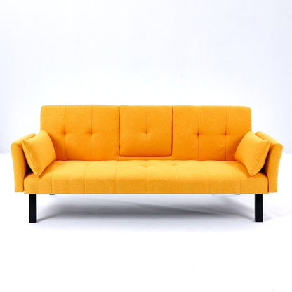 Compact Foldable Sofa Bed and Cup Holder