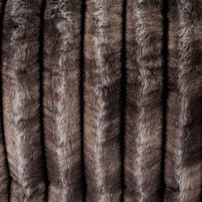 Bruni Glider Recliner faux-fur brown upholstery by HouseOfZazla on Tampa Home & Garden Store