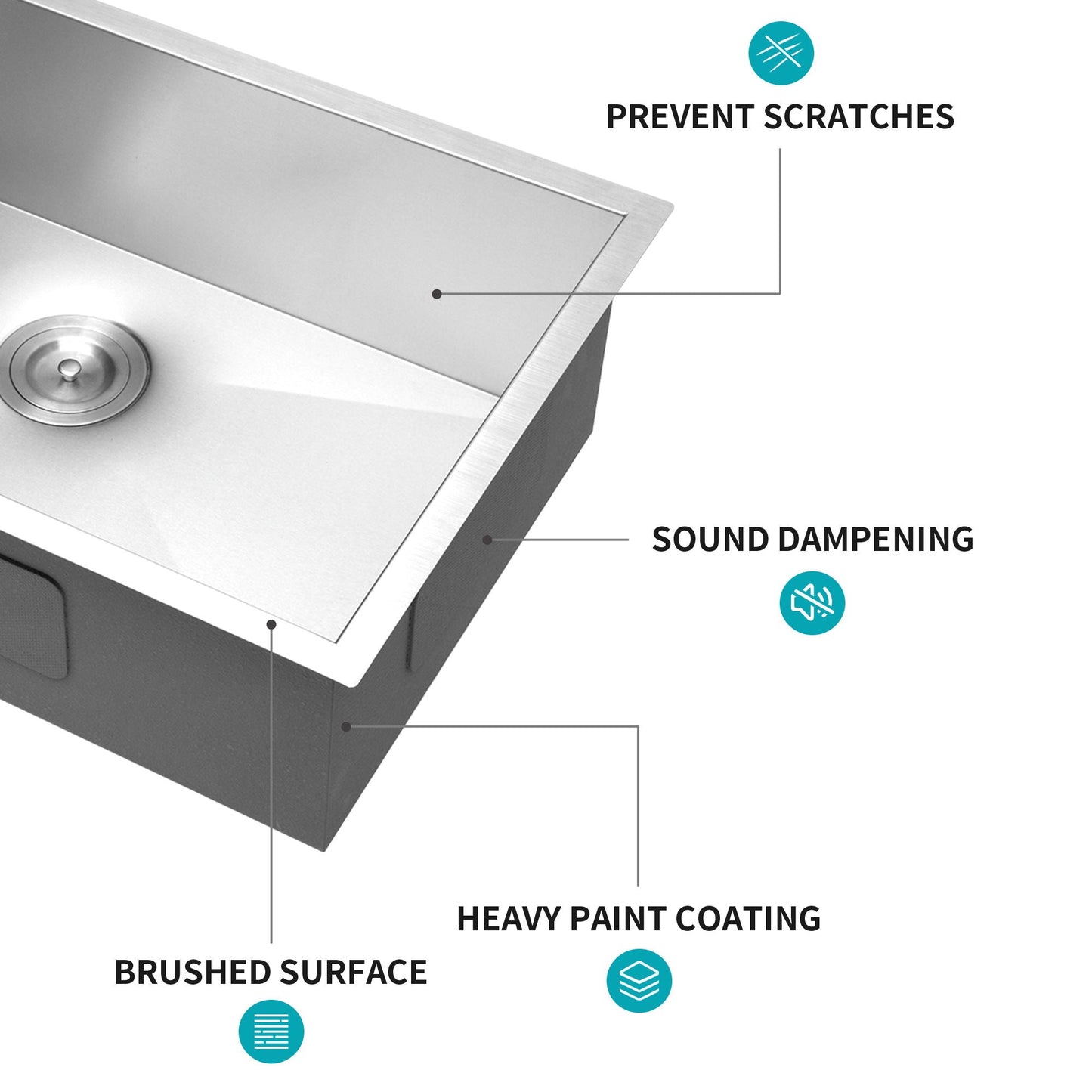 The Deep Single Bowl Undermount Stainless Sink