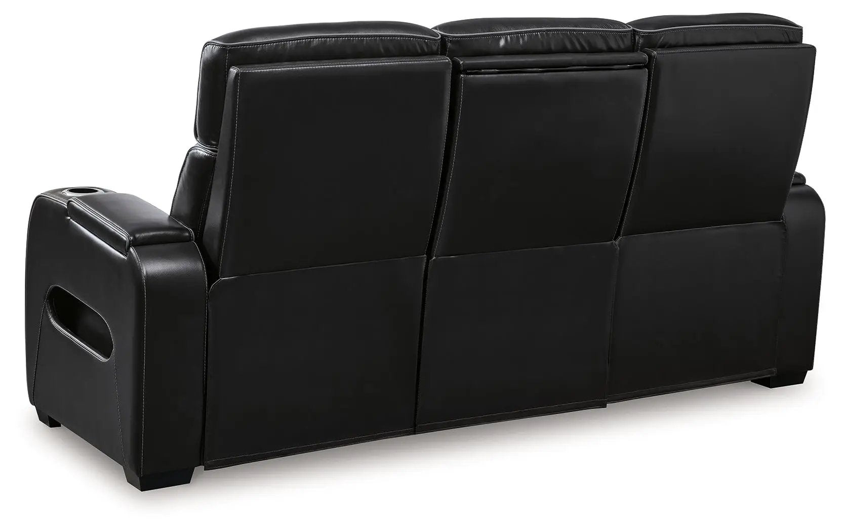 Boyington power reclining sofa with adjustable headrests black leather by Unique Piece Furniture on Tampa Home & Garden Store