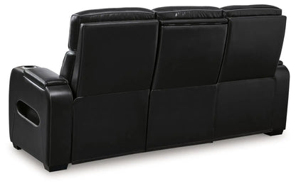Boyington power reclining sofa with adjustable headrests black leather by Unique Piece Furniture on Tampa Home & Garden Store