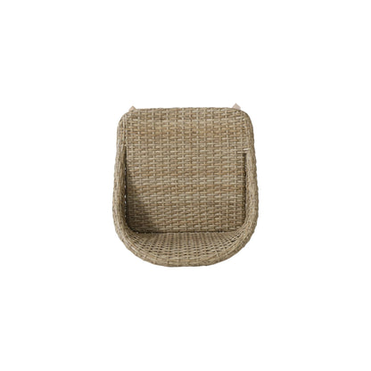 Beeson Outdoor Wicker and Acacia Barstool Set