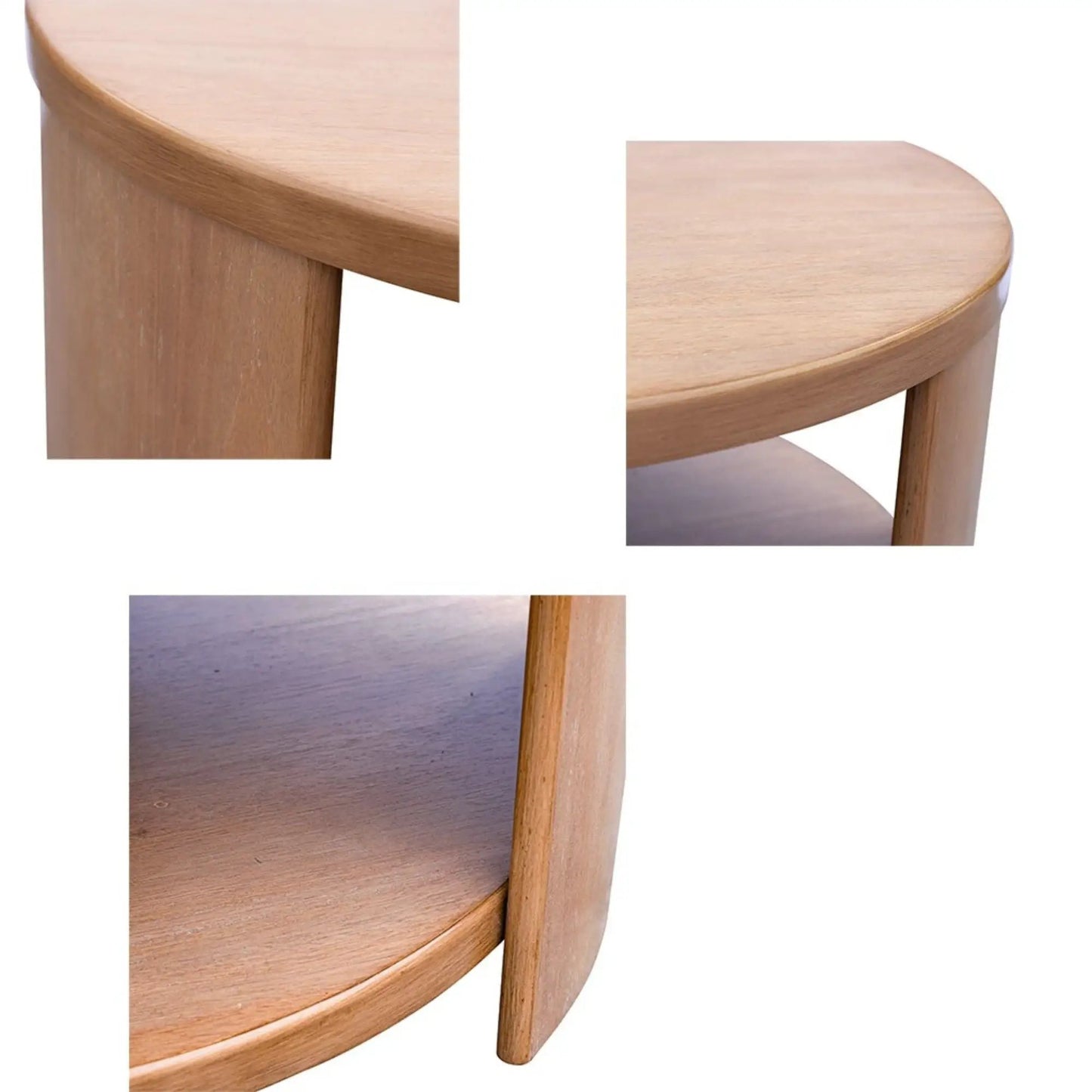 Minimalist Coffee Table with Storage Natural