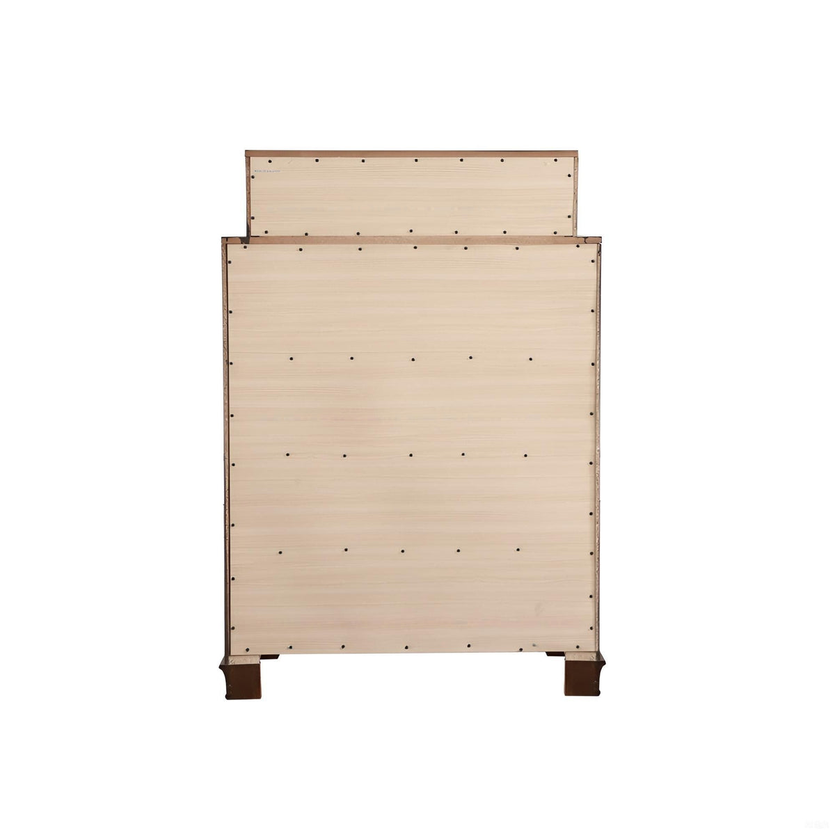 Real Wood Veneer Accent Chest with Dove-Tailed Drawers, light brown finish, accent table on Tampa Home & Garden Store