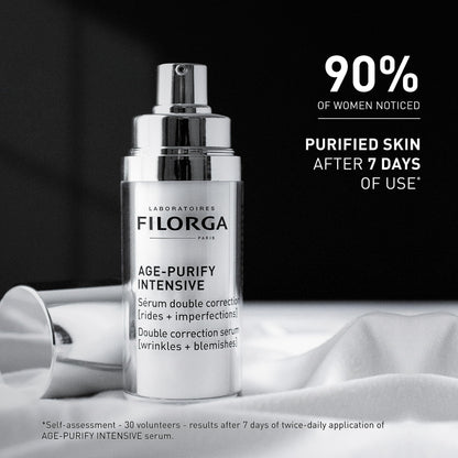 Face serum Filorga Age-Purify Intensive in silver pump bottle, 30ml on Tampa Home & Garden Store