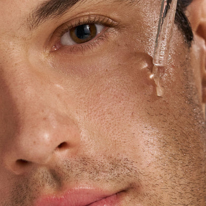 Dermalogica Age Bright Clearing Serum face serum applied on skin with an ice roller on Tampa Home & Garden Store