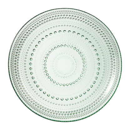 Green Hobnail Glass Plates and Charger Sets