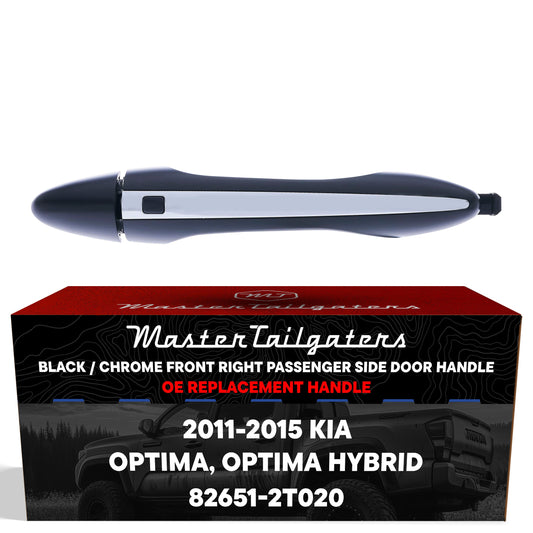Exterior door handle Black/Chrome replacement for Optima passenger side MasterTailgaters on Tampa Home & Garden Store